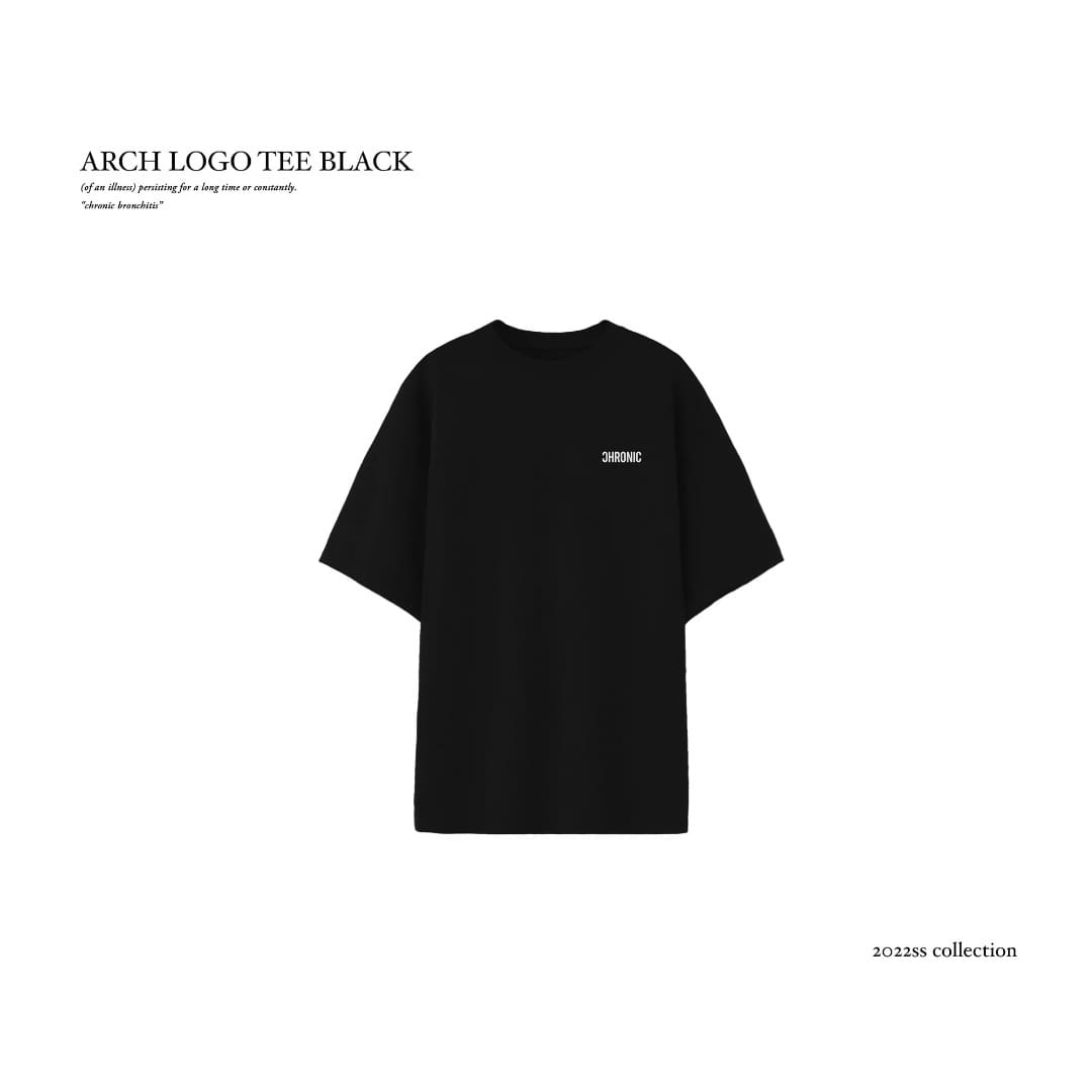 ARCH LOGO TEE BLACK