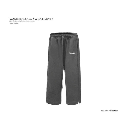 WASHED LOGO SWEATPANTS