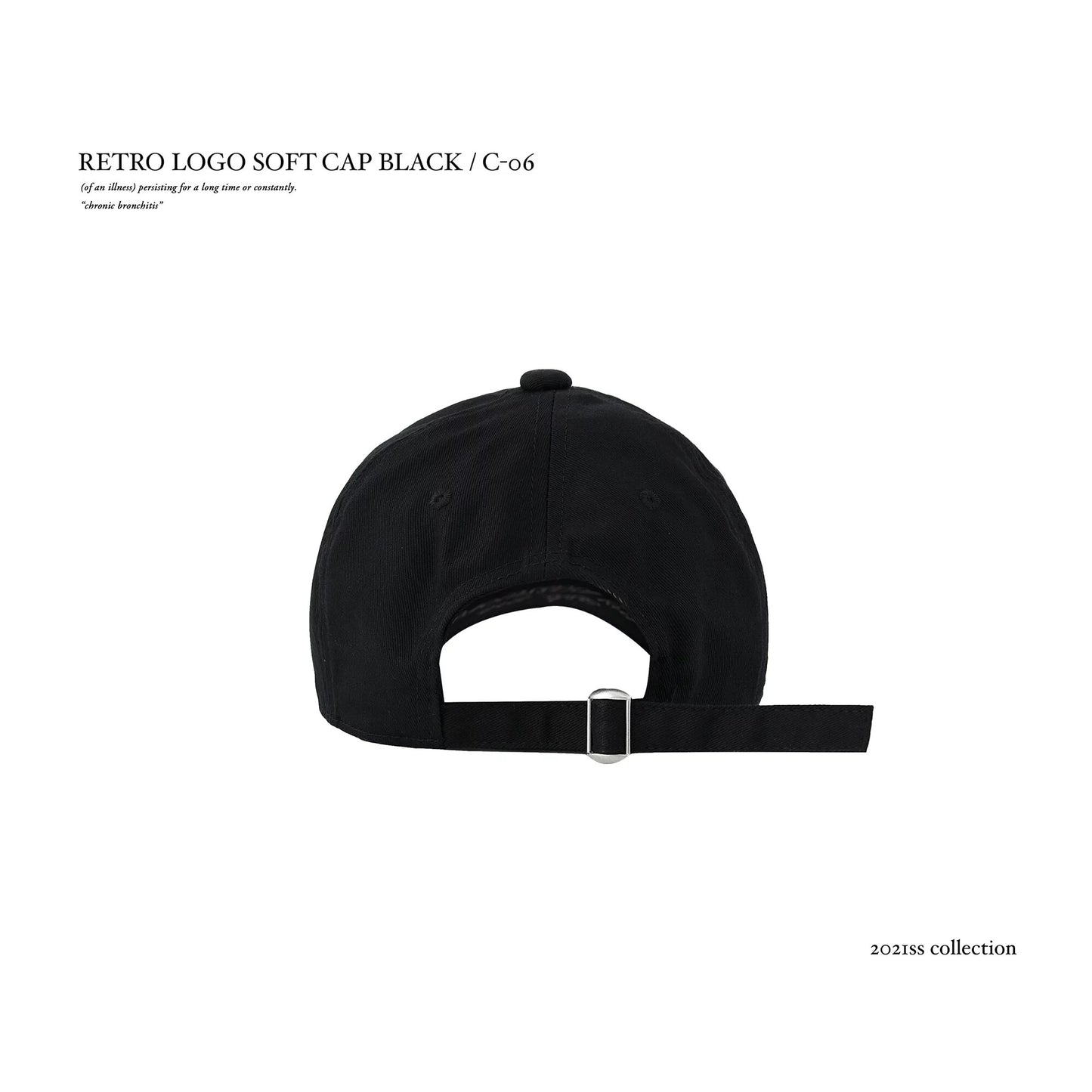 RETRO LOGO SOFT CAP BLACK/ C-06