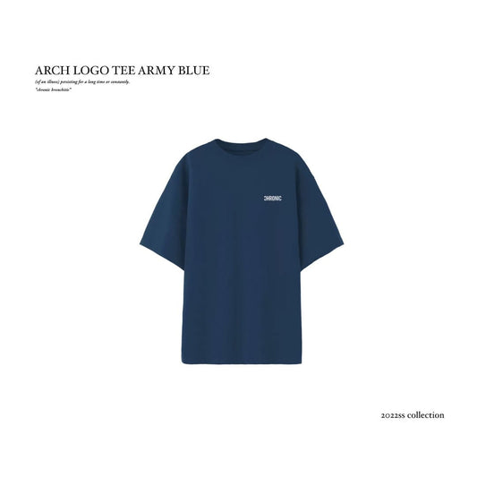 ARCH LOGO TEE ARMY BLUE