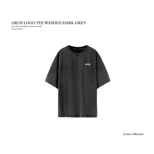 ARCH LOGO TEE WASHED DARK GREY