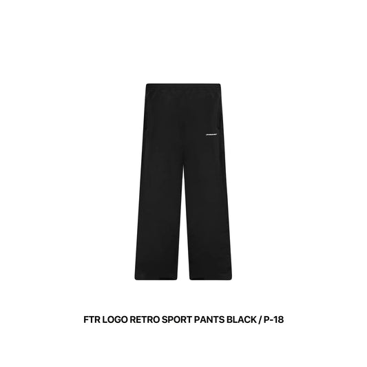 FTR LOGO RETRO SPORT PANTS BLACK / P-18